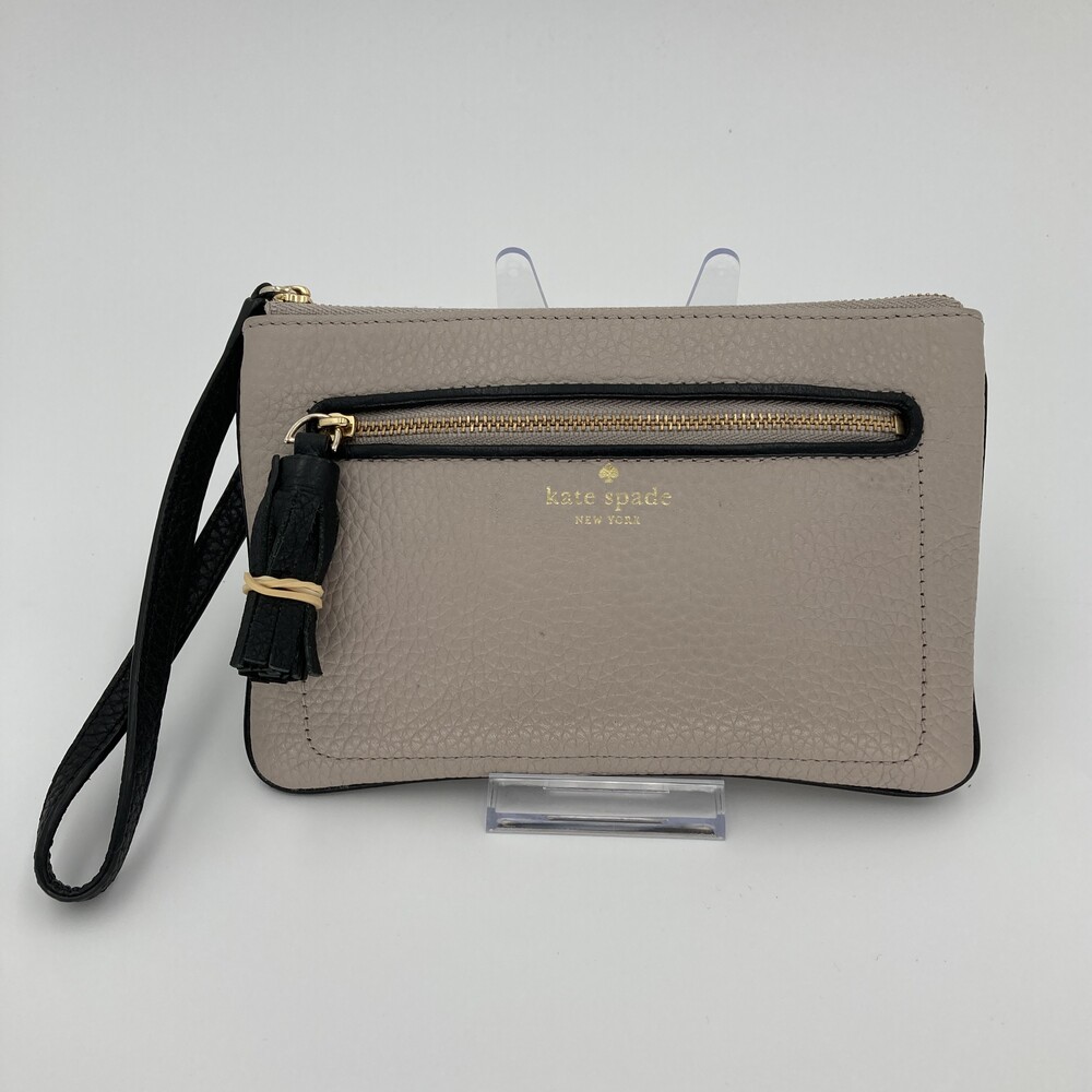 Kate Spade New York Chester Street Tinie Pebbled Leather Wristlet Pouch - Almond